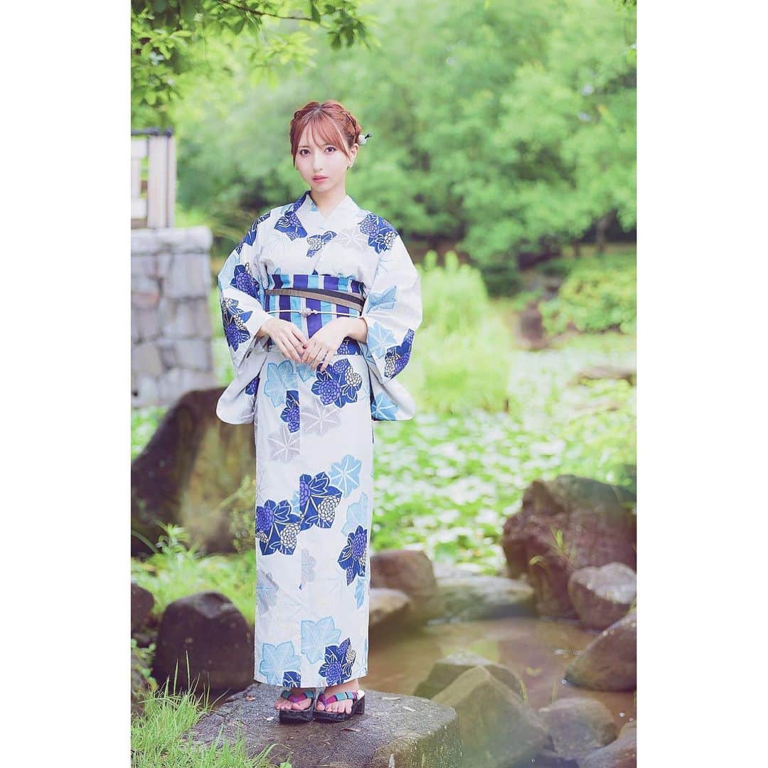 のインスタグラム：「梅雨時期☔️浴衣👘 #photograph #portrait #ポートレート」
