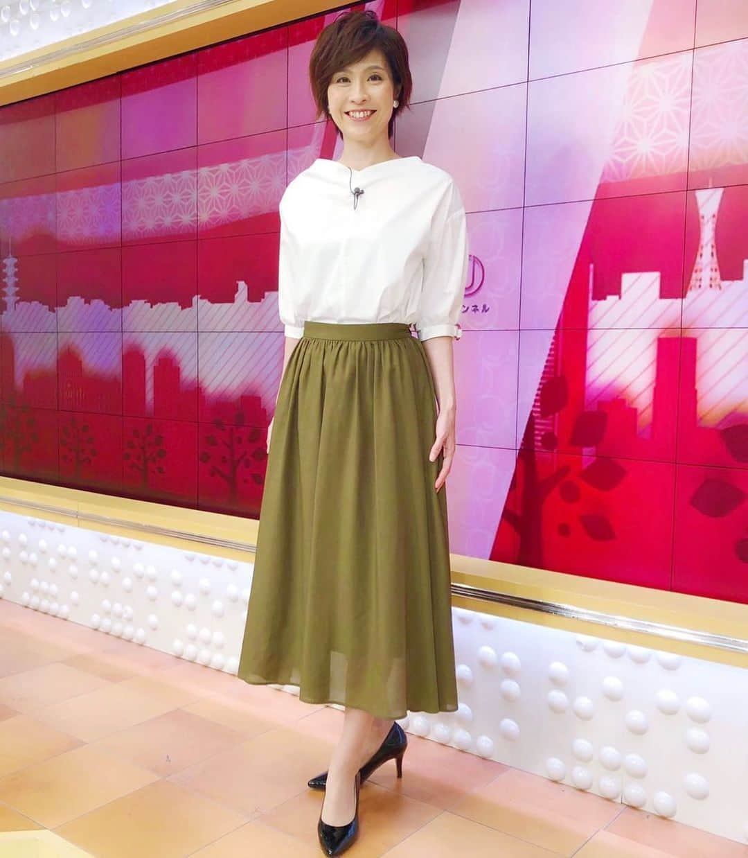 今村涼子さんのインスタグラム写真 - (今村涼子Instagram)「#衣装 #TALBOTS #スーパーjチャンネル  #633天気」8月15日 21時04分 - ryoko.imamu