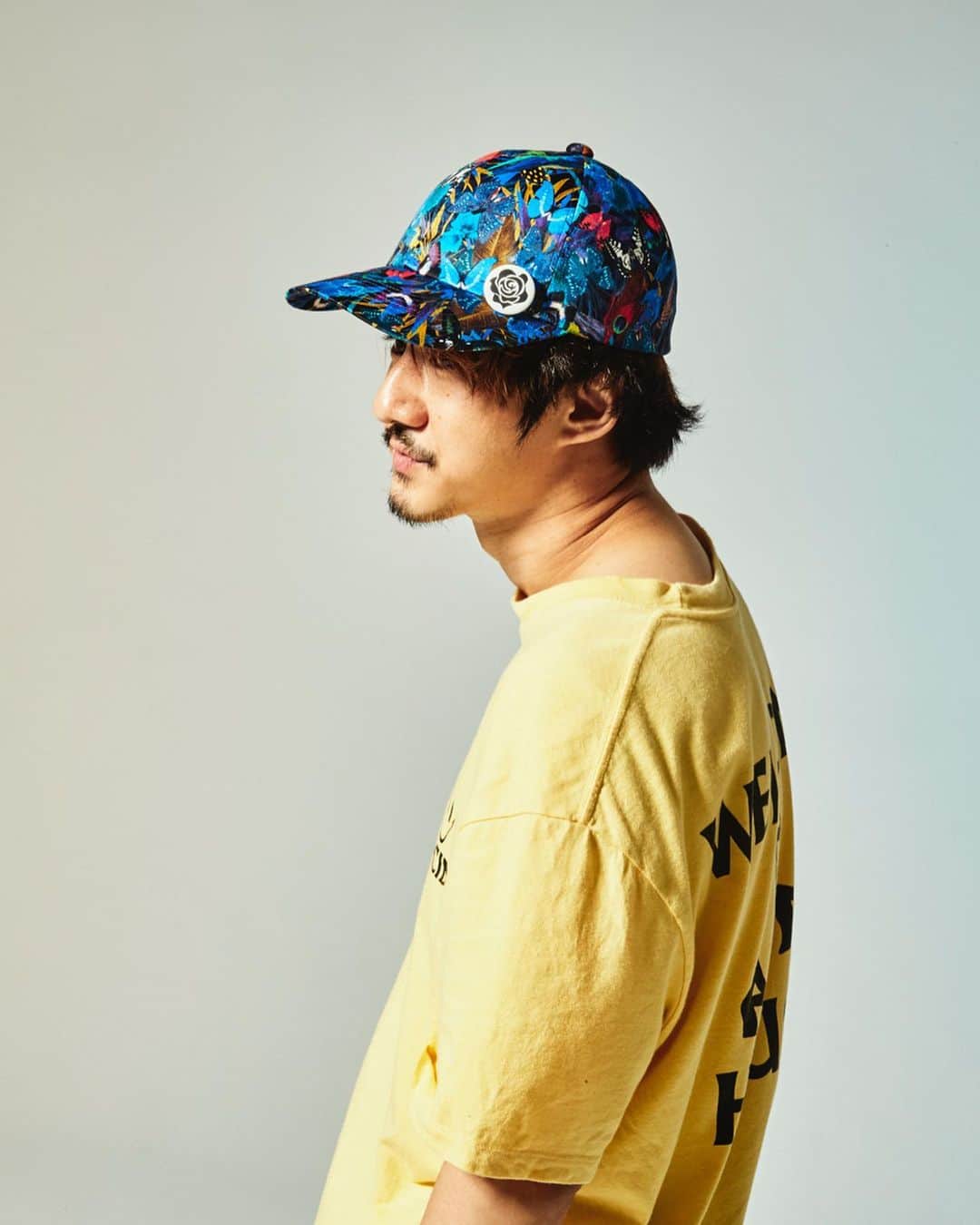 のインスタグラム：「SUMMER SONIC 2019 LIMITED EDITION. . 8/16(金)〜18(日)の3日間、開催されるサマーソニック2019の幕張メッセ会場にCA4LAブースで販売する総柄のキャップ。 . . Model: @georgemopofhead . https://www.ca4la.com/news/1917/ . . #summersonic #サマソニ #夏フェス #CA4LA #カシラ #hats #帽子 #cap #キャップ #madeinjapan #日本製 #帽子屋 #帽子専門店 #ぼうし #fashionphography #ig_portrait #ig_photooftheday #portraitmood #makeportraits #theportraitpr0ject」