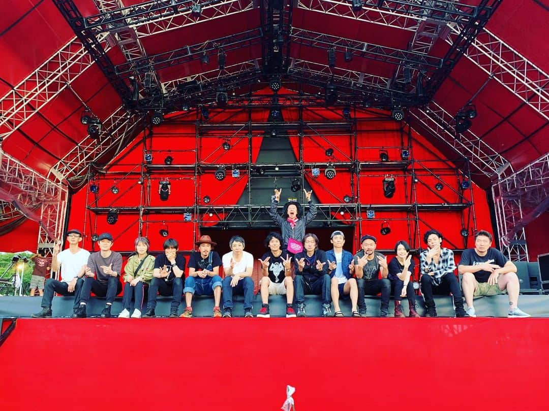 窪塚洋介のインスタグラム：「RISING SUN ROCK FESTIVAL 2019 in EZO (The first day was canceled,,,) #怪獣の教え」