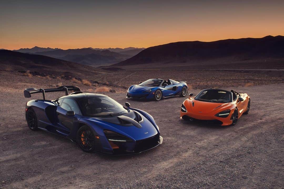 McLaren Automotiveさんのインスタグラム写真 - (McLaren AutomotiveInstagram)「A meeting of incredible McLarens on an epic drive to Pebble Beach.  Starting in Las Vegas onto Death Valley, through Lone Pine and the mountains, across Yosemite before finally heading to Monterey.  Follow us this week for more amazing Pebble Beach content.  #McLaren #Supercars #PebbleBeach #carweek」8月16日 0時11分 - mclarenauto