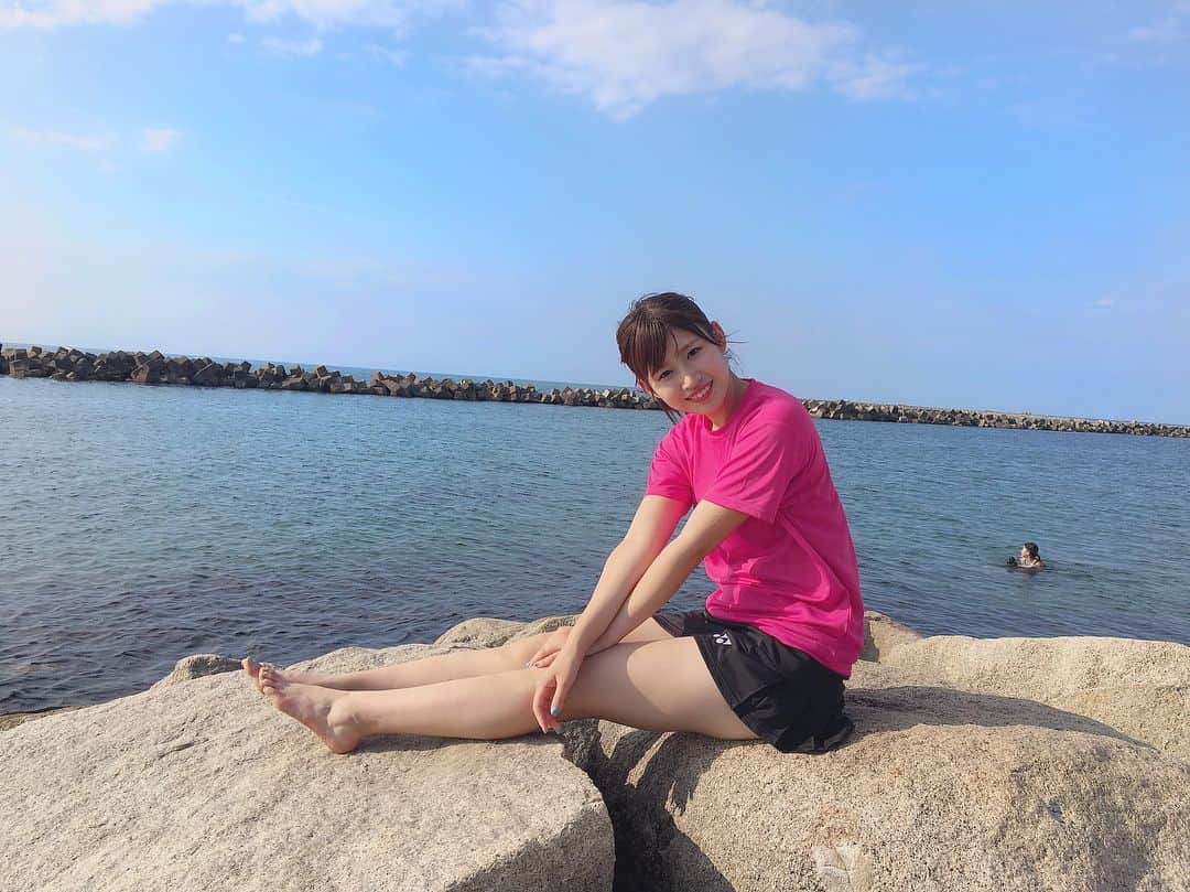 佐藤朱さんのインスタグラム写真 - (佐藤朱Instagram)「海にまた行きたいね〜🏖🐠☀️ #日和山浜」8月16日 0時17分 - akari_miyagi