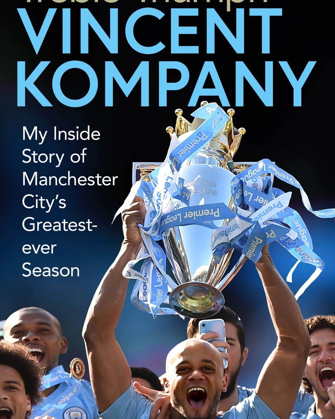 ヴァンサン・コンパニのインスタグラム：「I sat down with @iancheeseman for a review of what turned out to be my last season as a blue. The inside story of this most remarkable season with @ManCity will be out from @simonschusterUK on 14 November. #TrebleTriumph」