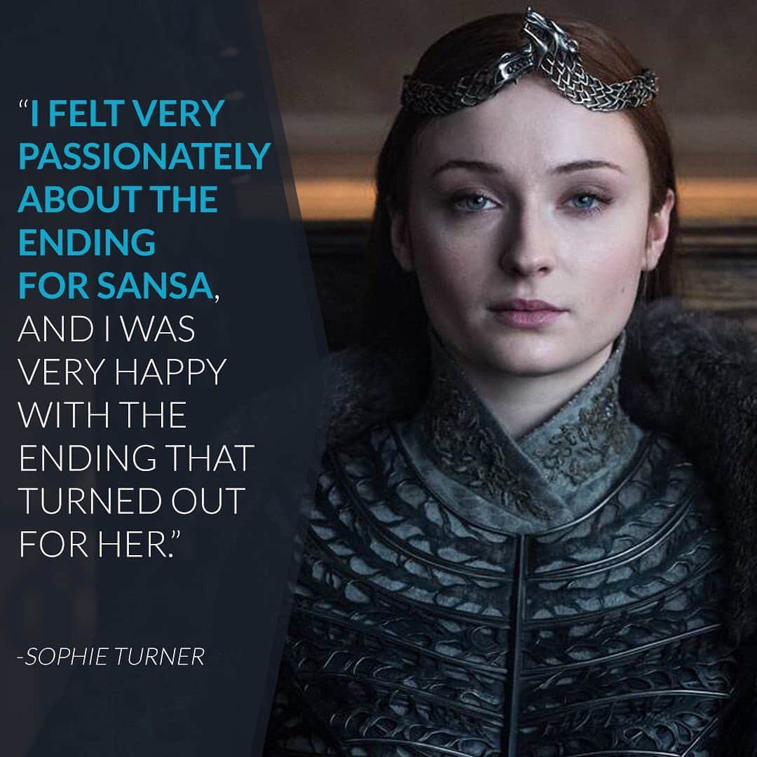 E! Onlineさんのインスタグラム写真 - (E! OnlineInstagram)「No matter what you think about the #GOT finale, Sophie says Sansa got what she deserved. But her dream ending for the series? That's a different story in the link in our bio. (📷:HBO)」8月16日 1時02分 - enews