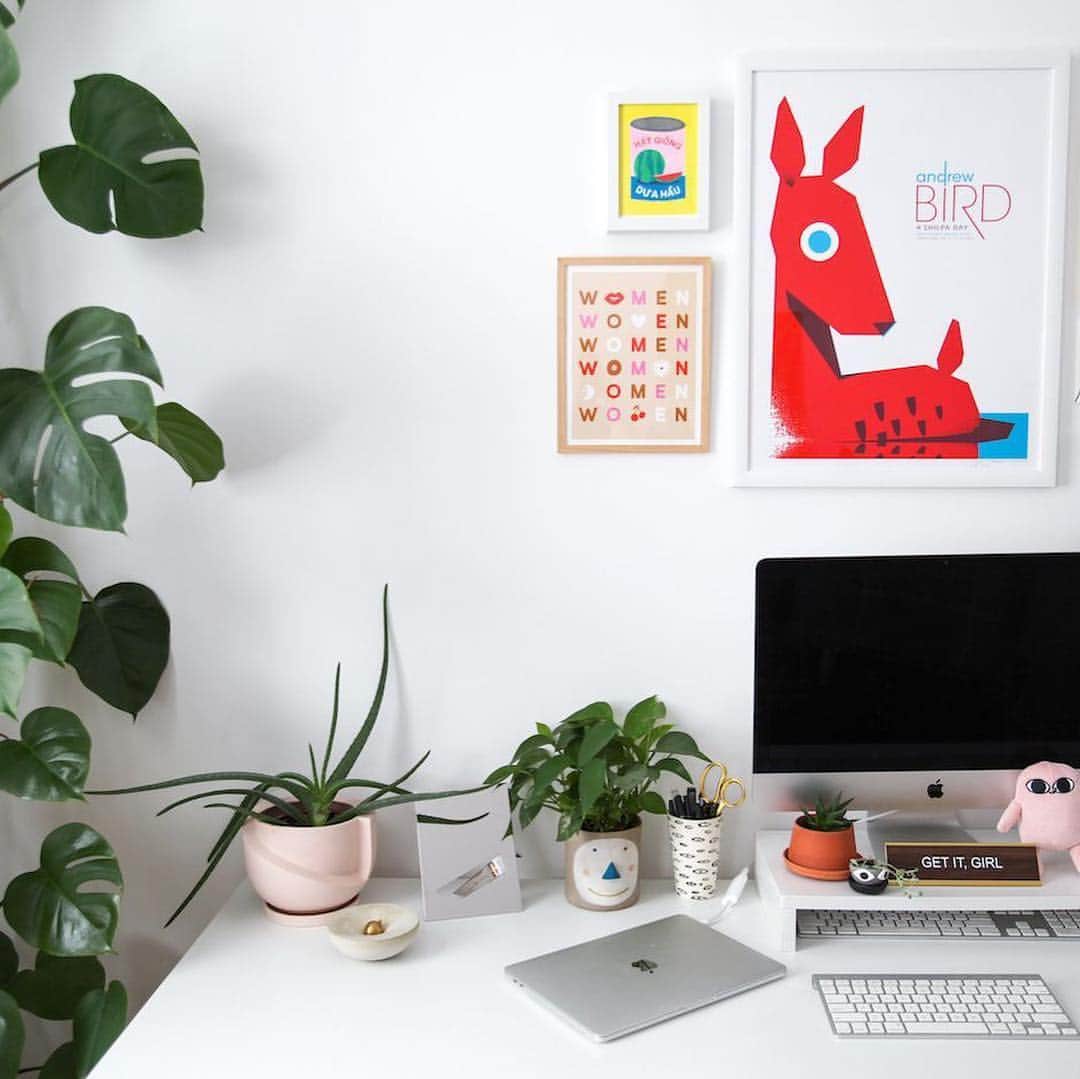 Dribbbleさんのインスタグラム写真 - (DribbbleInstagram)「We love @kath.nash 's fresh and airy home workspace 😍. Head over to the blog to get to know this NYC based illustrator (and her dog Winky!). Learn how Kath stays focused, inspired, and productive. Link in bio.⠀ ⠀ #illustrator #designer #workspace #design #freelance」8月16日 1時24分 - dribbble
