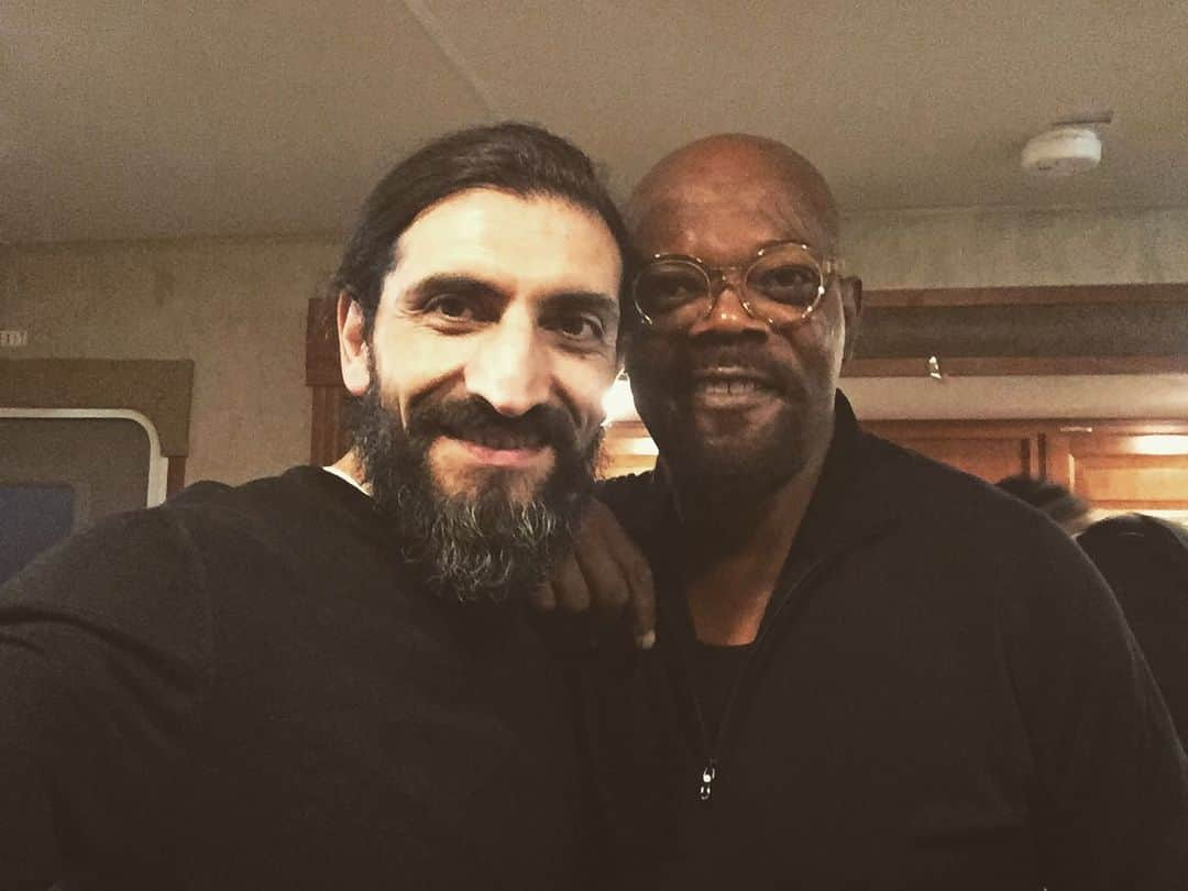 ヌーマン・エイカーさんのインスタグラム写真 - (ヌーマン・エイカーInstagram)「With my #boss #shield #nickfury @spidermanmovie #spiderman #farfromhome #agents of shield #peterparker #best Spider-Man #samuelljackson @samuelljackson @jakegyllenhaal @cobiesmulders @tomholland2013 @sonypictures #beardman #dimitri」8月16日 2時16分 - numanoffice