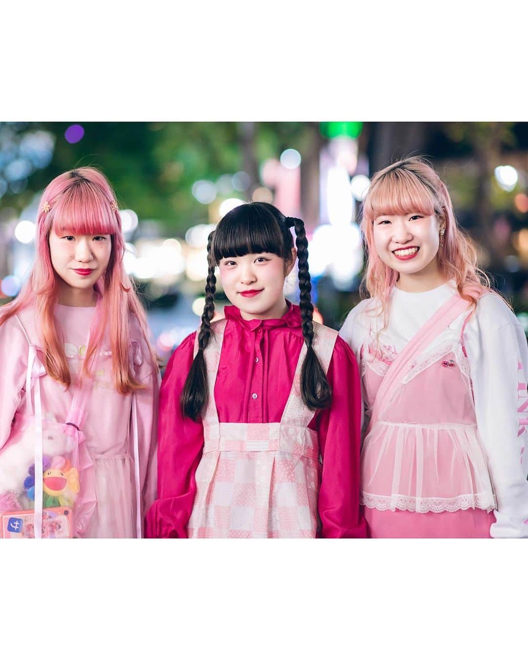 Harajuku Japanさんのインスタグラム写真 - (Harajuku JapanInstagram)「Japanese teens Suzune (@oyasumi0220), Miori (@miori06kidz), and Ayane (@ayane_ide) - Suzune and Ayane are twins - on the street in Harajuku wearing a mix of handmade and vintage kawaii fashion along with items by Raspberry Pie, Kiki2, Little Sunny Bite, and Tokyo Bopper.」8月16日 4時14分 - tokyofashion