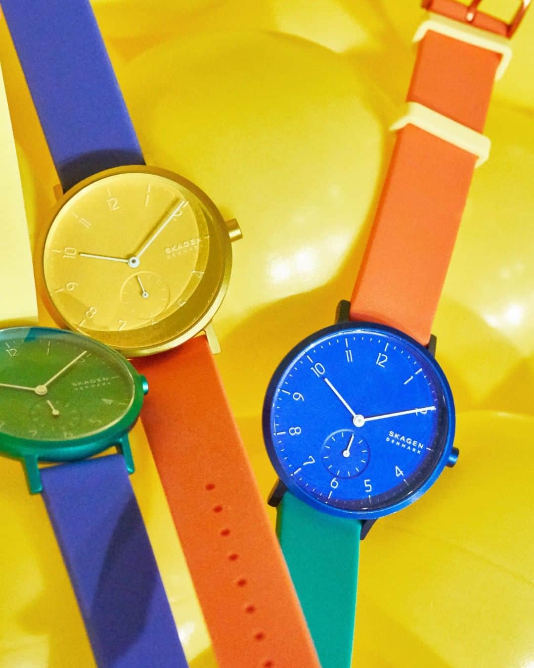 スカーゲンさんのインスタグラム写真 - (スカーゲンInstagram)「Introducing our #LimitedEdition Color Blocked watch in unexpected color combos. #SKAGENincolor . . . . . #colorblock #colorfulwatch #watchoftheday #instawatch」8月16日 4時38分 - skagendenmark