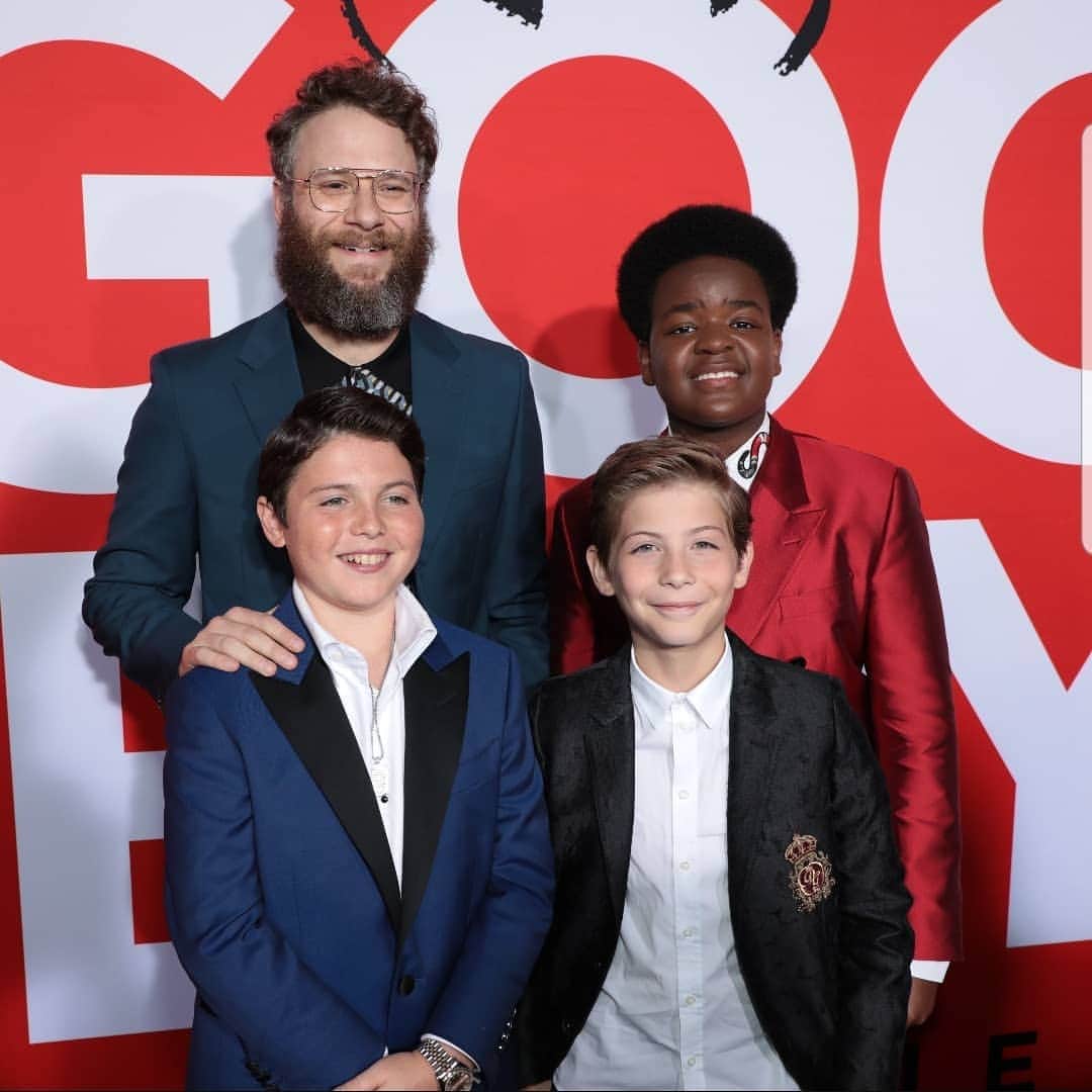 ジェイコブ・トレンブレイさんのインスタグラム写真 - (ジェイコブ・トレンブレイInstagram)「The boys are back in town! 😈 #AboutLastNight #GoodBoysMovie LA premiere」8月16日 4時43分 - jacobtremblay