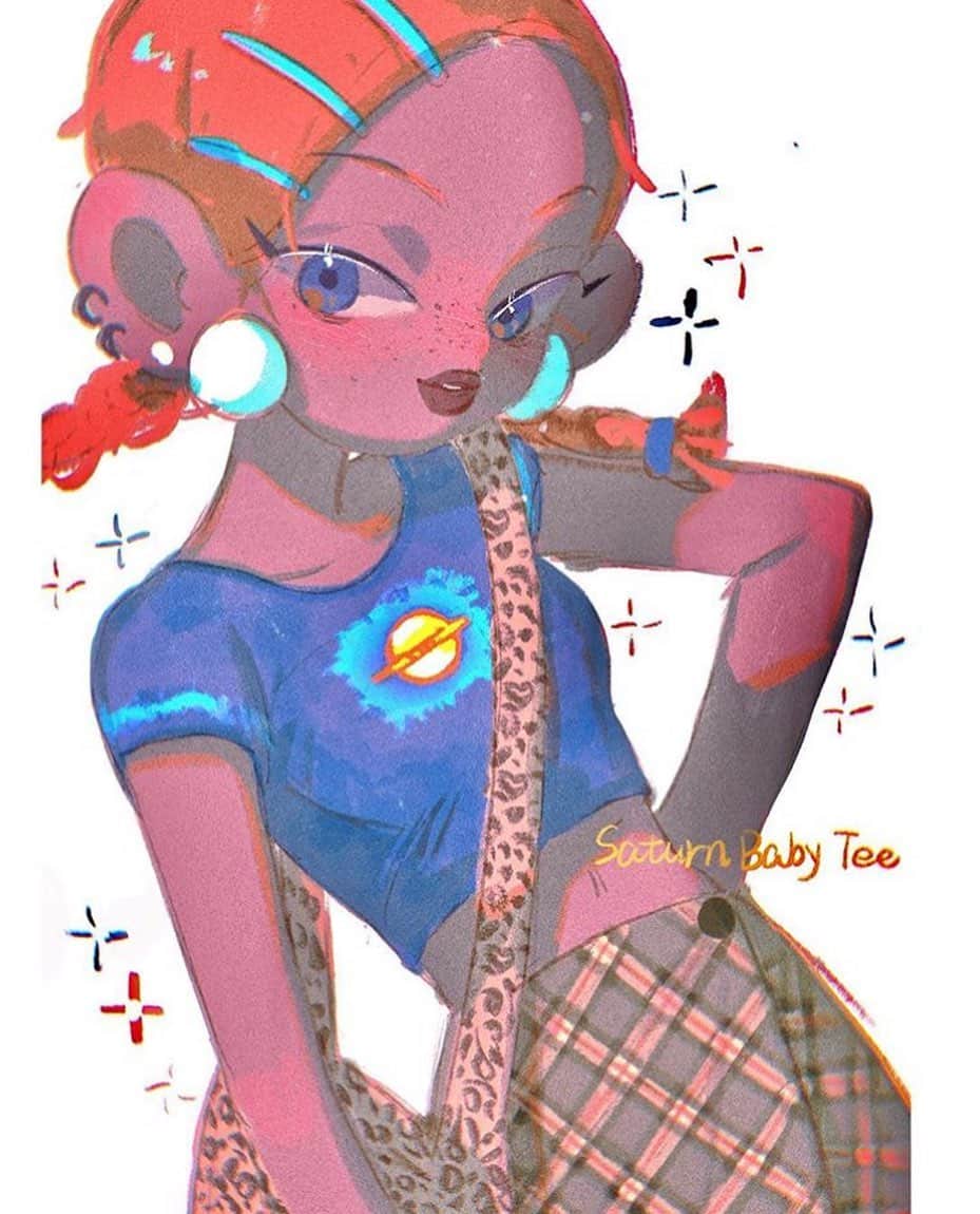 UNIFのインスタグラム：「°☆. Ѕatuℛn ℬaby tee ☆.。.:*・[ restocked ]  by  @snanake1116」