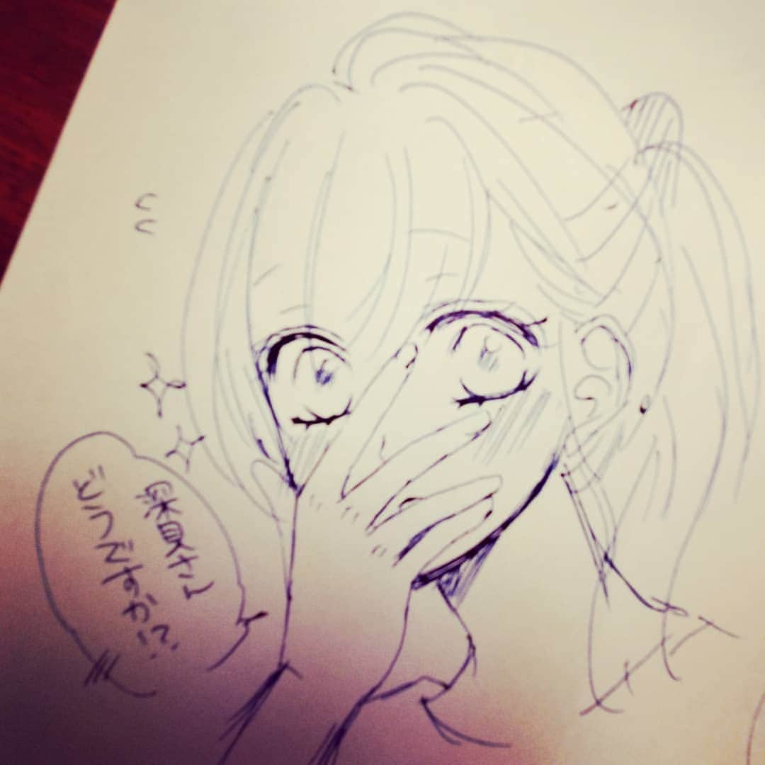 朱神宝のインスタグラム：「とある所で流行りのAポーズ。 #コヒバニ #阿久津ポーズ #本編じゃさせられないので。 #アナログ苦手 #消しゴムほしい。 #変になったけど許して」