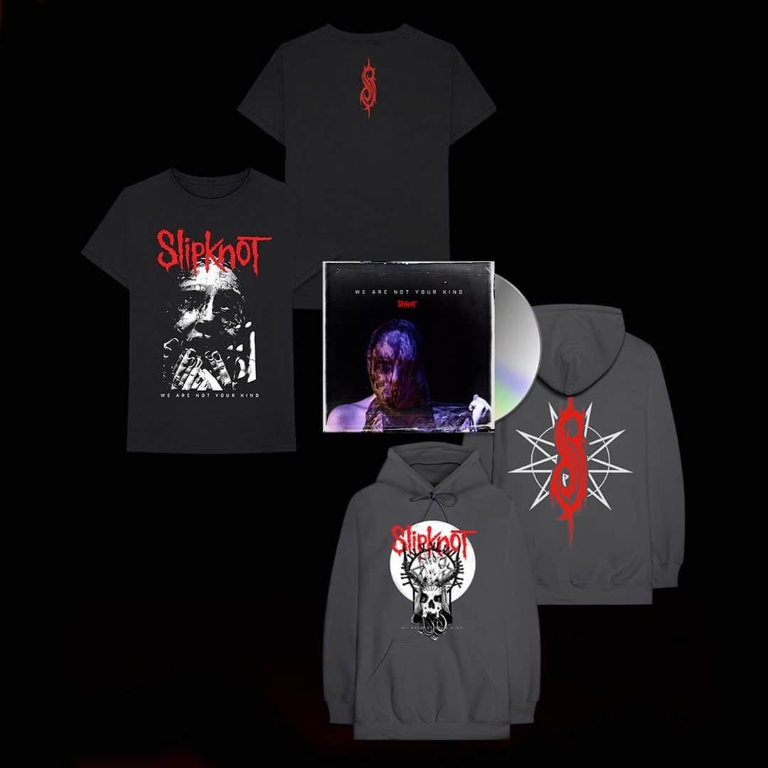 Slipknotさんのインスタグラム写真 - (SlipknotInstagram)「We’ve added a limited edition clear double vinyl of #WeAreNotYourKind plus new merch bundles to slipknotmerch.com. Swipe up in our story.」8月16日 8時51分 - slipknot