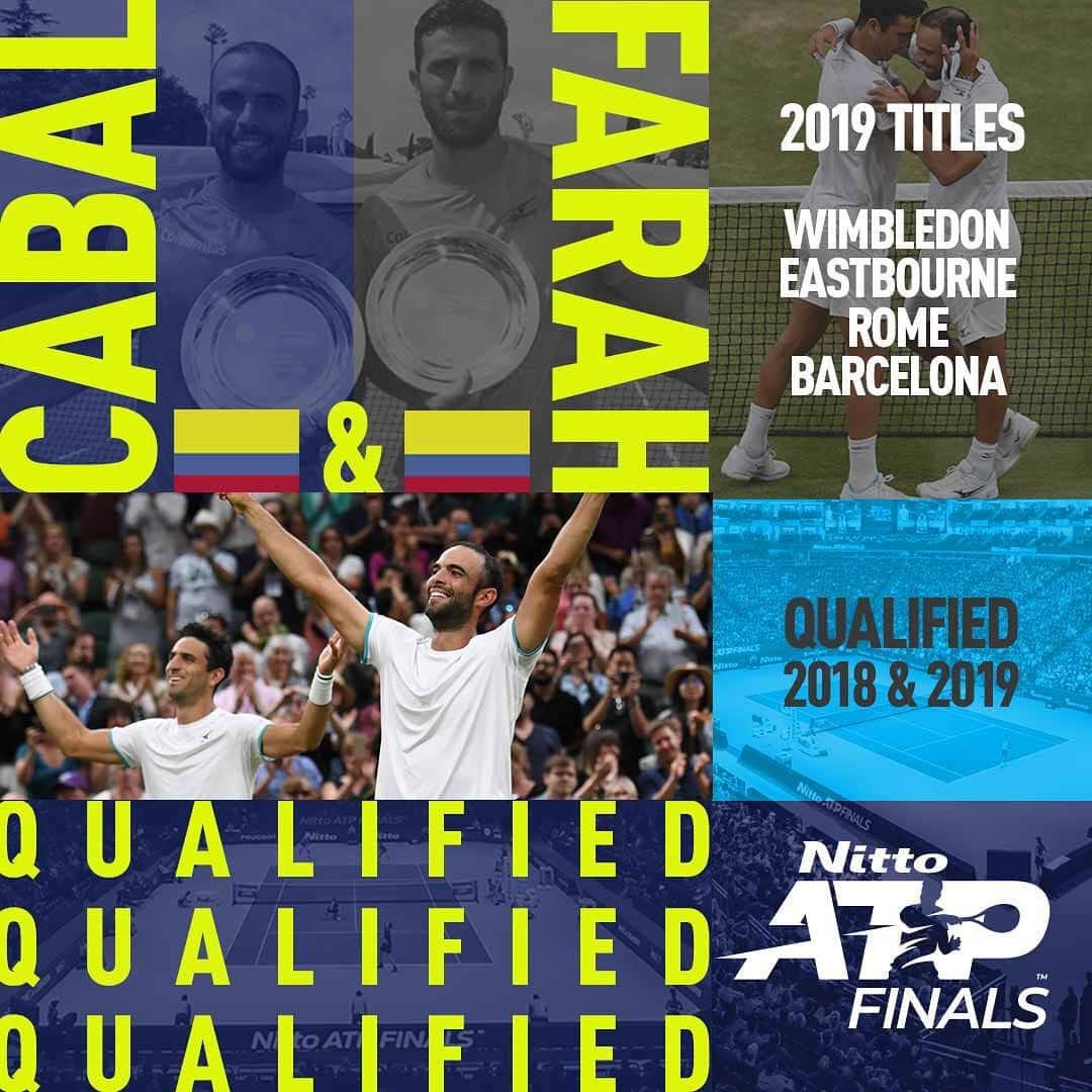 ATP World Tourさんのインスタグラム写真 - (ATP World TourInstagram)「LONDON CALLING ☎️ 🇨🇴 @jscabal & @robertfarah are the first team to qualify for the #NittoATPFinals at @theo2london 🙌  Book your spot now by hitting the link in our bio 🎟」8月16日 9時21分 - atptour