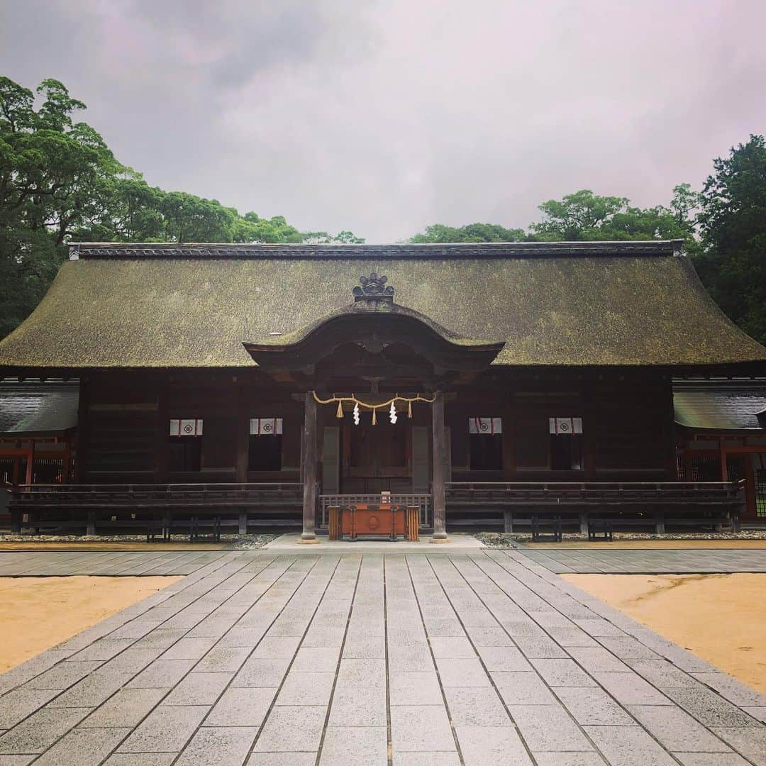 美甘子さんのインスタグラム写真 - (美甘子Instagram)「昨日、台風がひどくなる前に大山祇神社へ参拝。小さな社に猫が雨宿りしていて可愛かった。生樹の御門もくぐってきた。  参道の みんなの家が開いていたので、自家製梅シロップソーダをいただきました。みんなの家に置いてあった「大三島と生きる人々」という写真集に父母がベランダでおいもこいもを抱っこしてる写真が載っていた。とっても良い写真。 ＃大山祇神社」8月16日 9時35分 - rekish_mikako