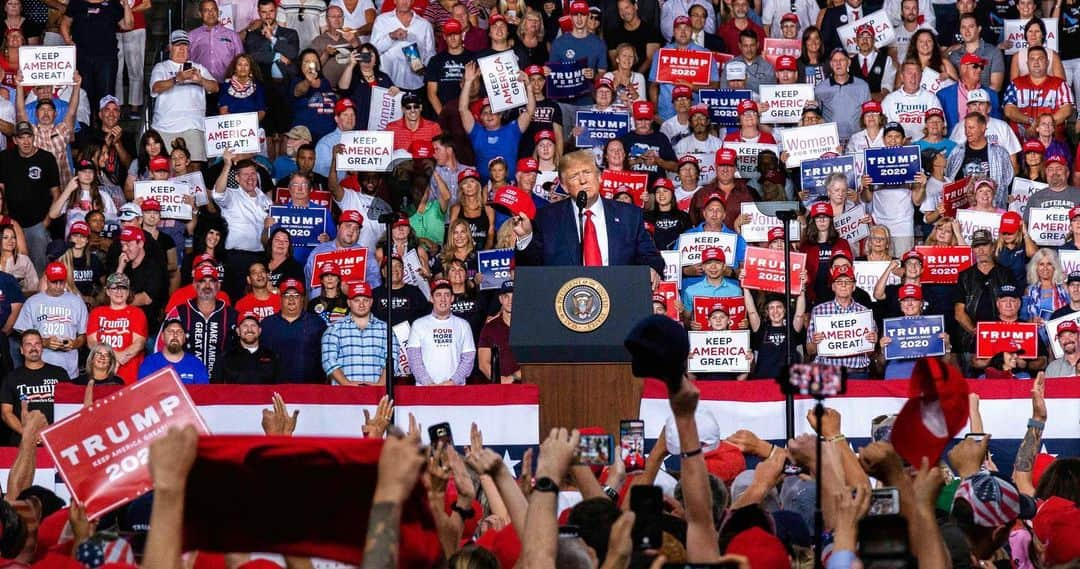 ドナルド・トランプさんのインスタグラム写真 - (ドナルド・トランプInstagram)「Thank you New Hampshire. KEEP AMERICA GREAT! #KAG2020」8月16日 10時34分 - realdonaldtrump