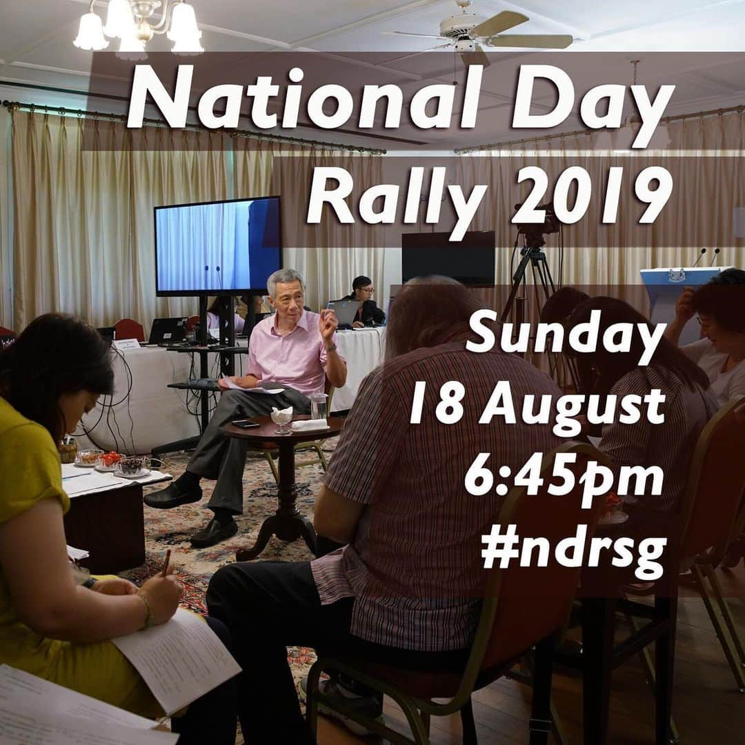 リー・シェンロンさんのインスタグラム写真 - (リー・シェンロンInstagram)「The National Day Rally will be held this Sunday, 18 August, at 6.45pm.  You can watch it live on my Facebook Page, or on the PMO YouTube channel (click on the link in my profile), as well as on local TV and radio.  Do tune in! ☺️ – LHL (MCI Photo by LH Goh)」8月16日 11時06分 - leehsienloong