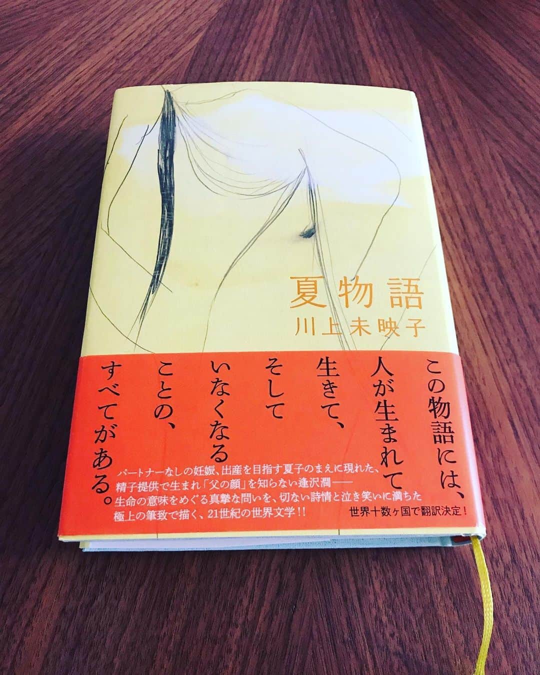 原田佳奈さんのインスタグラム写真 - (原田佳奈Instagram)「・ ・  最近の移動中はこれ。  スラスラと読めてしまうと早く終わってしまうので途中で他の本読んだりしてる。  #夏物語 #川上未映子 さん #好きな作家さん」8月16日 12時07分 - kanaharada1211