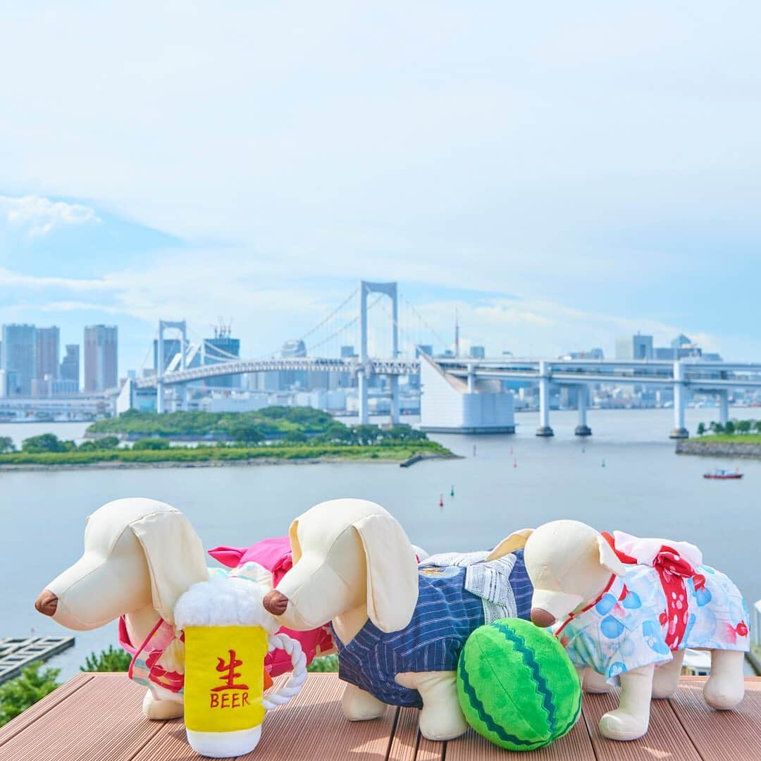 アクアシティお台場/AQUA CiTY ODAIBAさんのインスタグラム写真 - (アクアシティお台場/AQUA CiTY ODAIBAInstagram)「・ 【夏を楽しむアイテムたち！】 ・ ワンちゃんも一緒に夏気分♪見ているだけで楽しくなる色鮮やかな浴衣は後ろ姿も可愛いです！夏の装いでお散歩へ。 ・ ハーネスドッグ（1F） ・ #アクアシティお台場 #ハーネスドッグ #harnessdog #ペットグッズ #petgoods #浴衣 #ワンちゃん浴衣 #ビール #スイカ #おもちゃ #オモチャ #レインボーブリッジ #raibowbridge #東京タワー #tokyotower #青空 #夏気分 #夏 #夏休み #aquacityodaiba #お台場 #アクアシティ #東京リゾー島 #odaiba #aquacity #台場 #daiba #tokyo #japan」8月16日 12時18分 - aquacity_odaiba_official