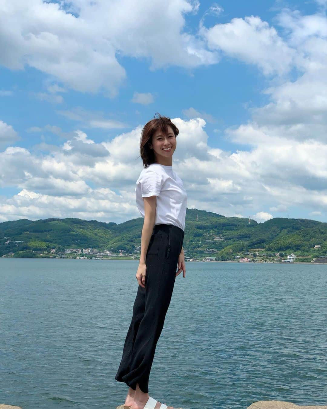 小坂温子さんのインスタグラム写真 - (小坂温子Instagram)「里帰り🥰✨ #シーサイド #seaside  #長崎 #nagasaki  #諫早 #isahaya  #癒されました  #ありがとう」8月16日 12時38分 - kosaka_atsuko