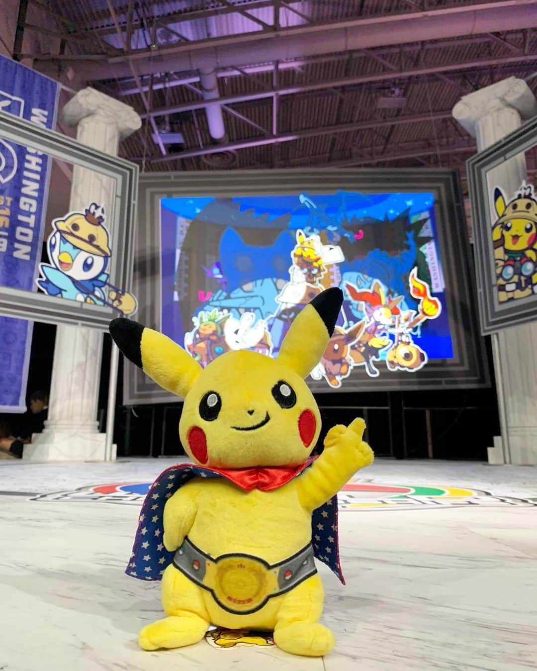 Pokémonさんのインスタグラム写真 - (PokémonInstagram)「A championship belt for a Pokémon champion!  Fun fact: this isn’t Pikachu’s first time in Washington, D.C. – the 2014 Pokémon World Championships were held here as well! 🏆 #PokemonWorlds」8月17日 1時32分 - pokemon