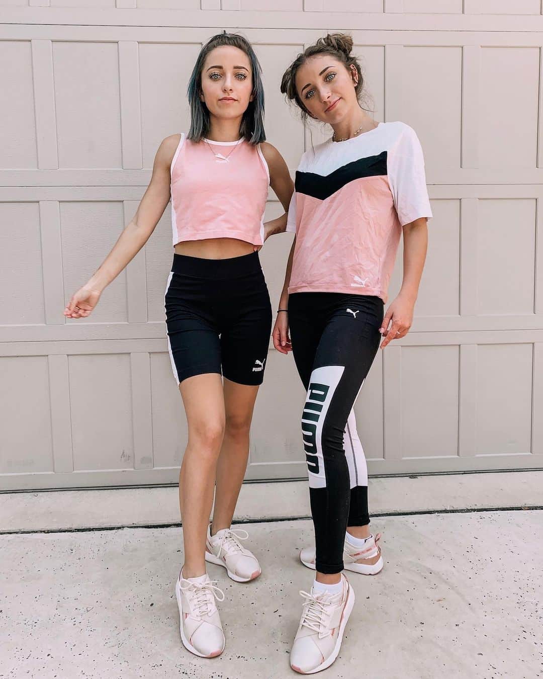 Brooklyn and Baileyさんのインスタグラム写真 - (Brooklyn and BaileyInstagram)「In love with this PUMA Muse X2 shoe with the rose gold color... like are you kidding😍 Catch us wearing these shoes with every outfit for the next few months lol @pumawomen @dickssportinggoods #ad」8月17日 1時45分 - brooklynandbailey