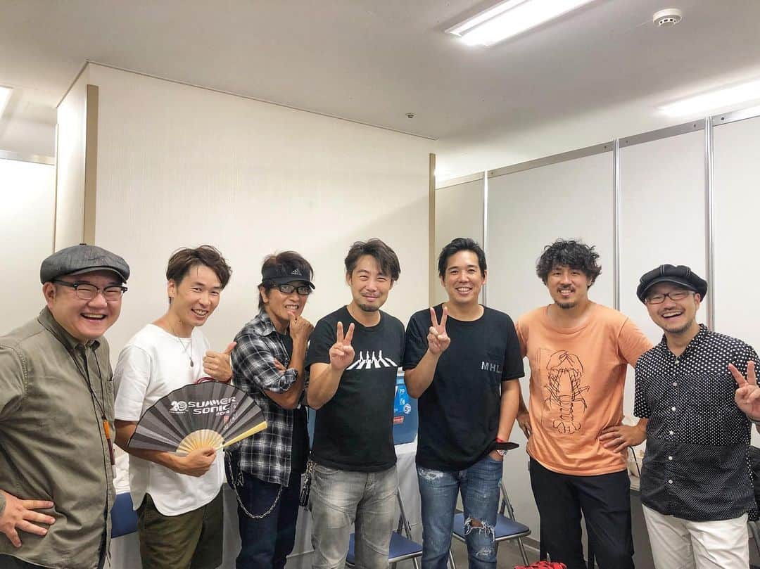 スキマスイッチさんのインスタグラム写真 - (スキマスイッチInstagram)「「SUMMER SONIC 2019」"Spotify on Stage in MIDNIGHT SONIC"出演してきました！！！！﻿ ﻿ 真夜中の中、お越しいただいた皆さんありがとうございました！﻿ ﻿ 皆さんの盛り上がりに驚きました‼︎﻿ この後もサマソニ、楽しんでください！﻿ ﻿ ﻿ ﻿ #スキマスイッチ #スキマ #大橋卓弥 #常田真太郎 #青春 #東京 #糸 #メトロノーツ #サマソニ #Spotify  #村石雅行 #種子田健 #浦清英 #石成正人 #松本智也」8月17日 2時37分 - sukimaswitch_official