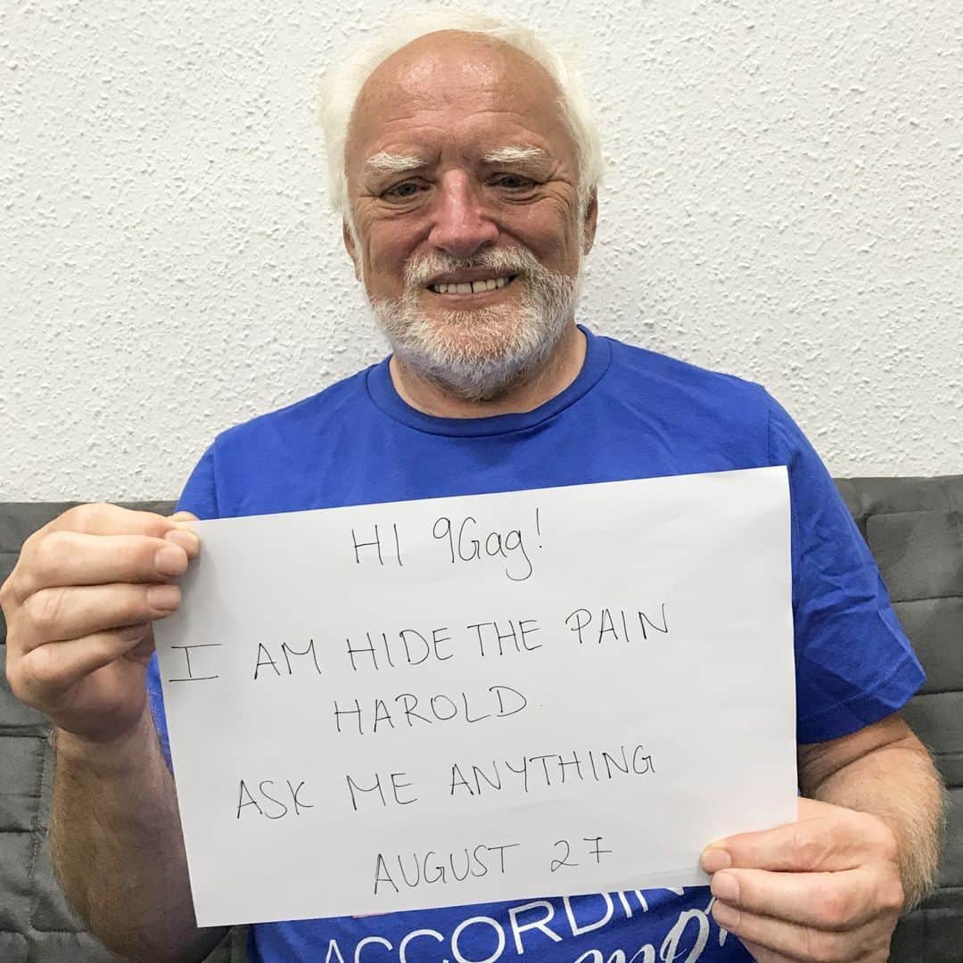 9GAGさんのインスタグラム写真 - (9GAGInstagram)「Hide the Pain Harold (@painharold) is doing a 9GAG Q&A on 27 Aug. Submit your questions in the comments now! #9GAGHideThePainHarold」8月16日 18時00分 - 9gag