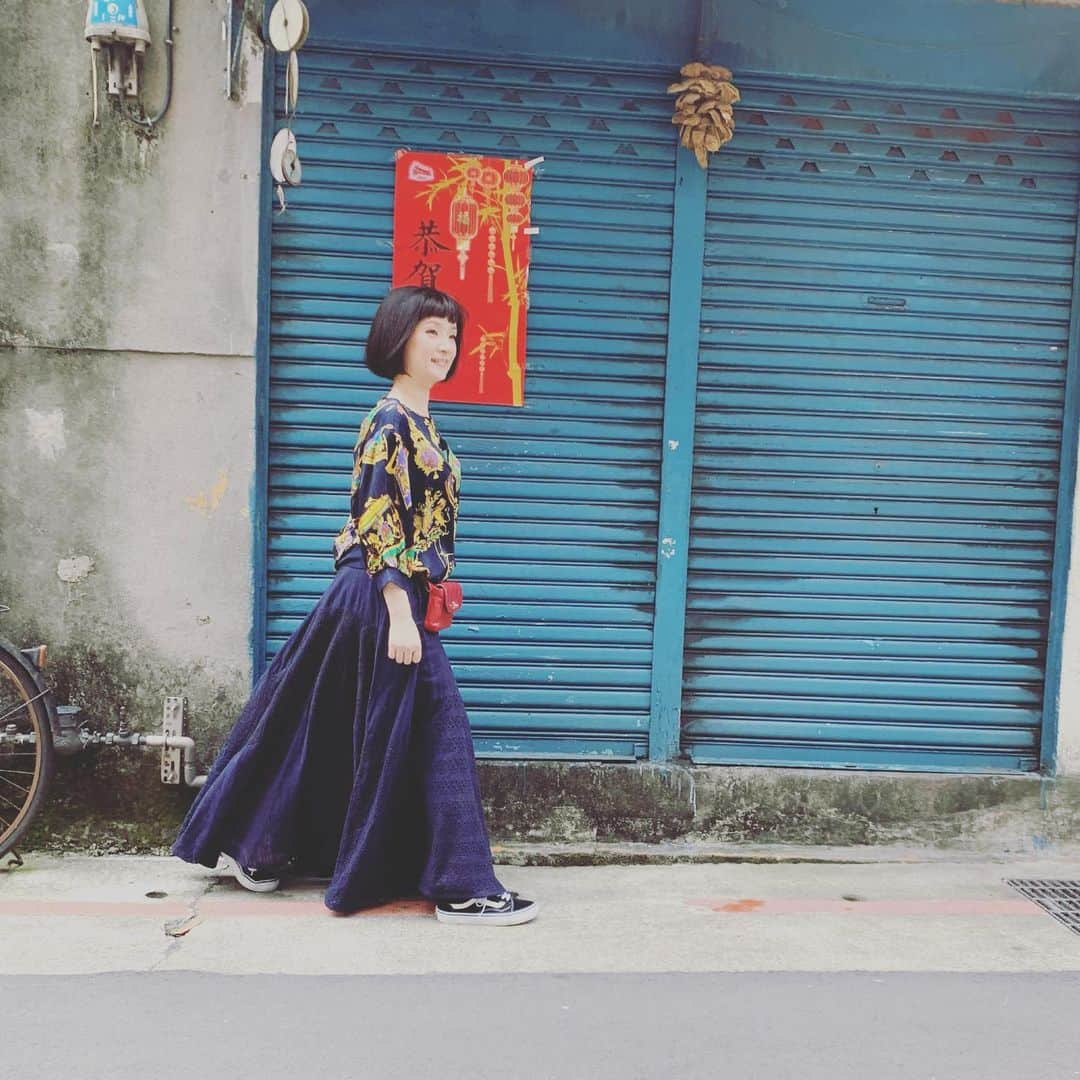 千秋さんのインスタグラム写真 - (千秋Instagram)「台湾楽しい♫  #赤峰街 #千秋旅日記 #台湾 #台湾旅 #台湾旅行 #Taiwan #台北 #ノンストップ #古着 #古着好き #古着コーデ #古着ファッション #古着女子 #古着mix #古着千秋 #古着」8月16日 18時56分 - chiaki77777