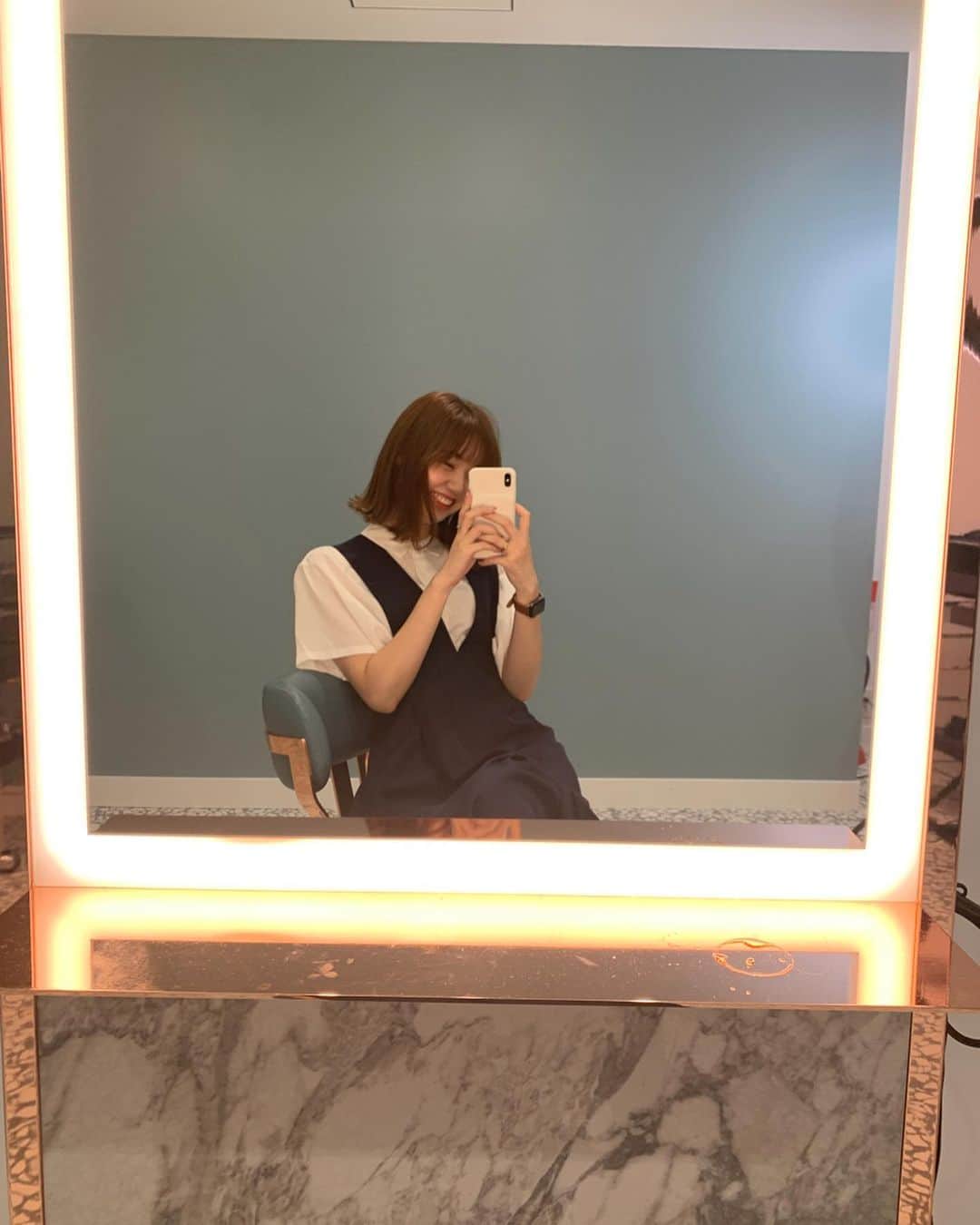 江野沢愛美さんのインスタグラム写真 - (江野沢愛美Instagram)「SHIMA銀座の新しい店舗行けたーーっ💍🦋🐬🐟💙 大好きな色合いでめちゃくちゃ可愛かったです すなおさんもカラーしてイメチェンしてたっ😳 #どこが変わったでしょう」8月16日 19時16分 - enosawa_manami