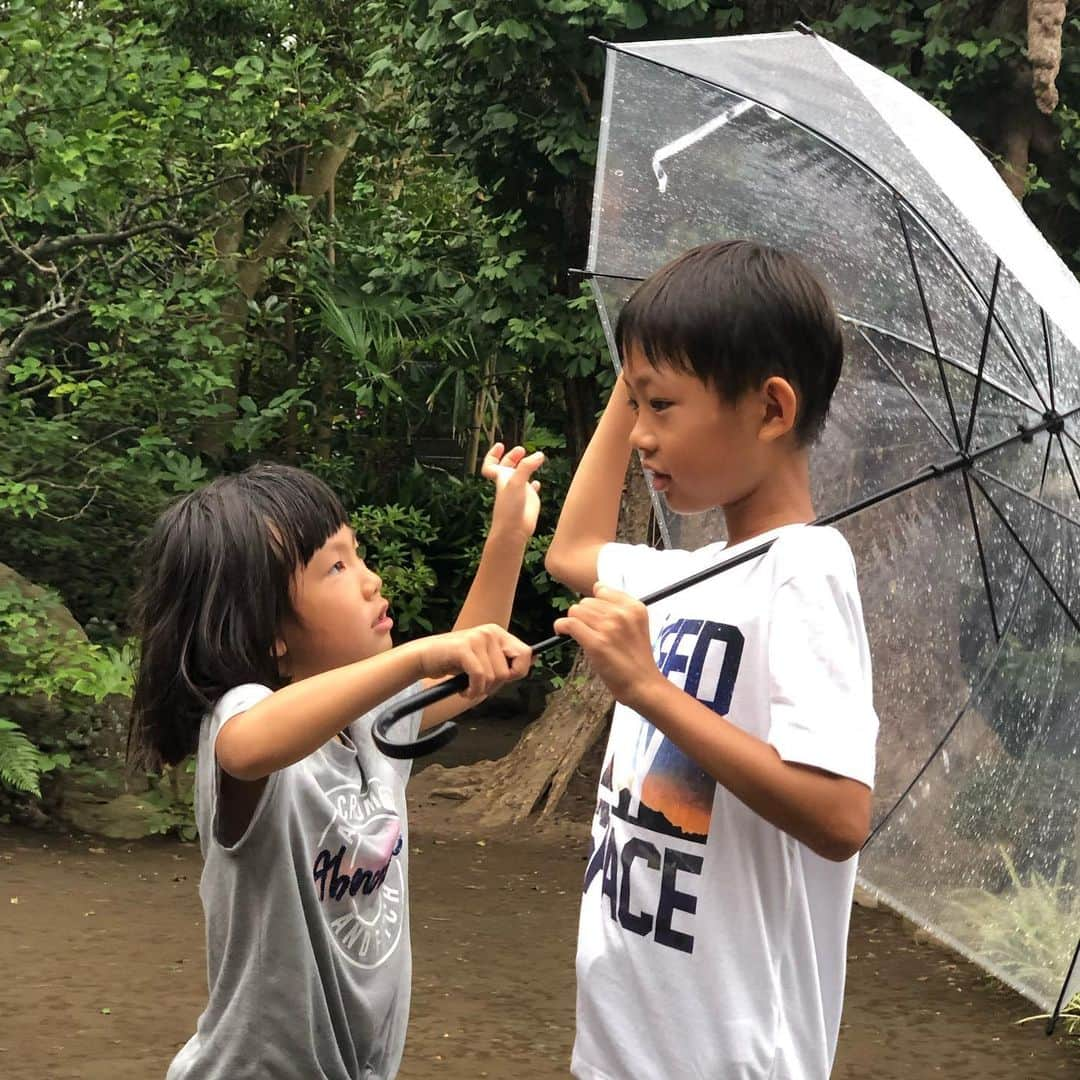 甘糟記子さんのインスタグラム写真 - (甘糟記子Instagram)「15日  送り火の日は、朝からオランダへ行ってしまうお友達と最後のモーニング！  最後とはわかってるのか、わかってないのか（笑）、いつも通り遊ぶチビ達(๑˃̵ᴗ˂̵) ネイルのシールを真剣に選んでます(≧∀≦) そして、私たちは実家へ御墓参りに！  台風のせいで雨が降ったりやんだり。  蒸し暑くて汗なのか雨なのかわからないくらいドボドボ（笑）  でも無事みんなでお墓に手を合わせられて、今年も送ることができました。  #お盆#御墓参り#実家#息子殿姫#息子殿#姫#雨#送り火」8月16日 19時48分 - norihey924