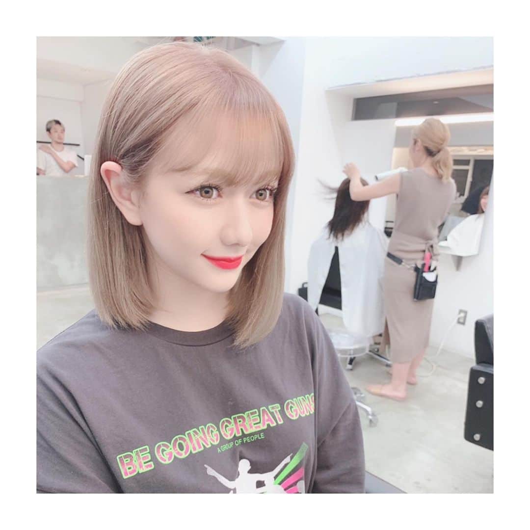 村重杏奈さんのインスタグラム写真 - (村重杏奈Instagram)「髪色かわいっ！！！！ (@chanonbabyboy ) いつもありがとうございますっ！👶🏻」8月16日 21時01分 - hktanna4848