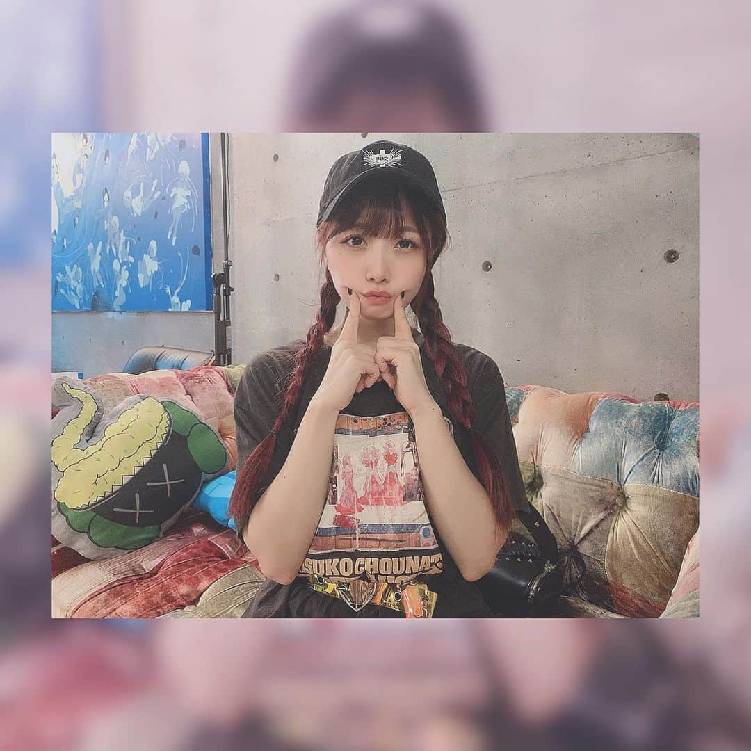 桜野羽咲さんのインスタグラム写真 - (桜野羽咲Instagram)「❤︎﻿ ﻿ ﻿ ﻿ ﻿ ﻿ ﻿ ちゅう😗﻿ ﻿ ﻿ ﻿ ﻿ ﻿ ﻿ ﻿ ﻿ #りさたん2019 #リス子超夏 #ディアステ #グッズ #キャップ女子 #tシャツコーデ #みつあみ #fashion #ootd #code #japanesegirl #girl #ulike #selfie #summer #cap #tshirt #hairarrange」8月16日 21時12分 - sakuranousa