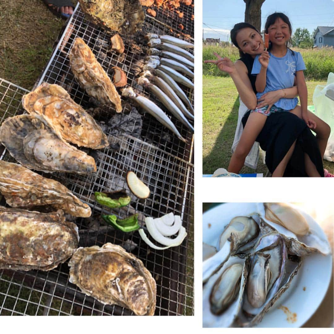 鈴木蛍さんのインスタグラム写真 - (鈴木蛍Instagram)「夏といえばコレ😘実家でBBQ🍖 今回の牡蠣は大きくてプリプリッ😋ジンギスカンも炭焼きだとまた一段と美味しく感じる♪ あー、家族って最高💗 #BBQ #実家 #お盆」8月16日 21時22分 - jphotaru