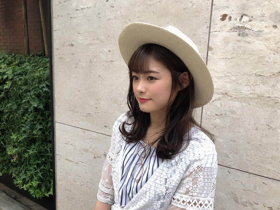 長谷川玲奈さんのインスタグラム写真 - (長谷川玲奈Instagram)「髪色暗くして、前髪を短くしました☺️」8月16日 21時57分 - bbg_rena0315