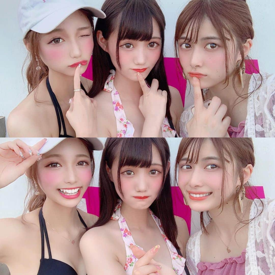 あやちゃんさんのインスタグラム写真 - (あやちゃんInstagram)「由比ヶ浜で3SHOT🏖🐠☀️❤️ ドライブしてグランピングしてBBQして海✨ 夏満喫できた🦋 なんとかギリッギリ台風間逃れたのよかったあ🤣🤣✊✨ #由比ヶ浜 #海 #水着 #江ノ島 #鎌倉 #鎌倉観光 #夏休み #晴天 #ビキニ #女子大生 #ビーチ #ドライブ #お盆休み #bbq #グランピング」8月16日 22時24分 - aya.you.love.r