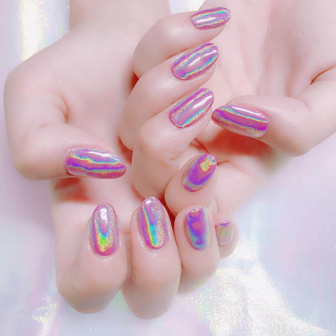 なかやまちえこのインスタグラム：「Pink unicorn🦄 #nail #nails #nailart #ネイル #美甲 #ネイルアート  #clou #nagel #ongle #ongles #unghia #japanesenailart #manucure #네일 #젤네일 #네일아트 #네일리스트 #japanesenails #manicurist #gelnails #ユニコーンネイル #unicornnails #silentsiren #ひなんちゅ」