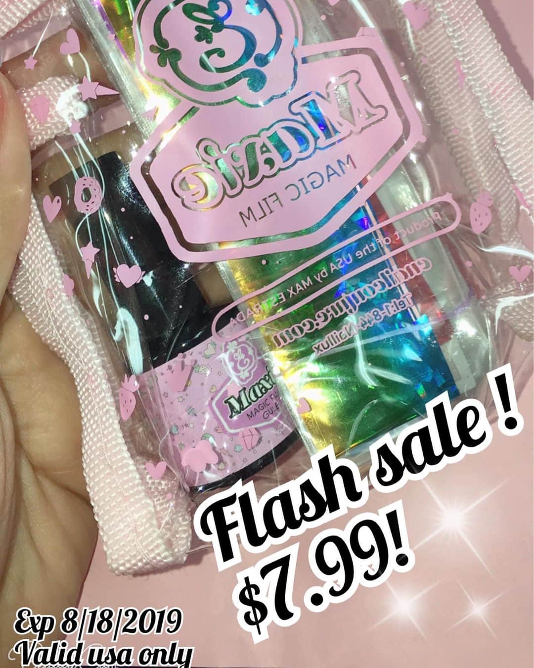 Max Estradaさんのインスタグラム写真 - (Max EstradaInstagram)「Flash sale ! Maxie magic foil kit only $7.99! Enailcouture.com pink magic fast dry monomer is now officially launched ! That pink monomer ! Enailcouture.com made in the USA ! #ネイル #nailpolish #nailswag #nailaddict #nailfashion #nailartheaven #nails2inspire #nailsofinstagram #instanails #naillife #nailporn #gelnails #gelpolish #stilettonails #nailaddict #nail #💅🏻 #nailtech#nailsonfleek #nailartwow #네일아트 #nails #nailart #notd #makeup #젤네일  #glamnails #nailcolor  #nailsalon #nailsdid #nailsoftheday Enailcouture.com happy gel is like acrylic and gel had a baby ! Perfect no mess application, candy smell and no airborne dust ! Enailcouture.com」8月17日 0時44分 - kingofnail