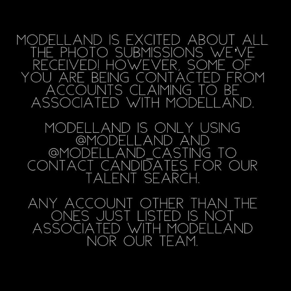 タイラ・バンクスさんのインスタグラム写真 - (タイラ・バンクスInstagram)「Modelland is excited about all the photo submissions we’ve received! However, some of you are being contacted from accounts claiming to be associated with Modelland. • Modelland is only using @modelland and @modelland_casting to contact candidates For our talent search. • Any account other than the ones just listed is not associated with Modelland nor our team.」8月17日 10時47分 - tyrabanks