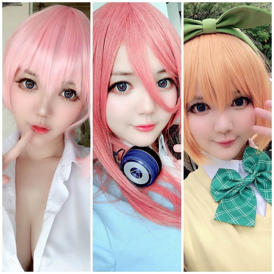 YingTzeさんのインスタグラム写真 - (YingTzeInstagram)「Ichika , Miku or Yotsuba ? ❤️✨ Quintessential Quintuplets ! _ I’m scheduled to shoot Nino next Monday ~ Itsuki will be last ! Can’t wait to complete all 5 sisters and put them side by side . 😂  So far which cosplay of mine is your fav ? _ #blessed #yingtzecosplay #quintessentialquintuplets #gotobunnohanayome #nakanosisters #nakanoichika #nakanoyotsuba #nakanomiku #cosplaygirls」8月17日 11時15分 - yingtze