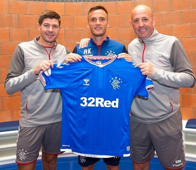 アンディー・キングのインスタグラム：「Delighted to have signed for @rangersfc and can’t wait to put this shirt on. Really looking forward to the season ahead 💙🙌🏼」