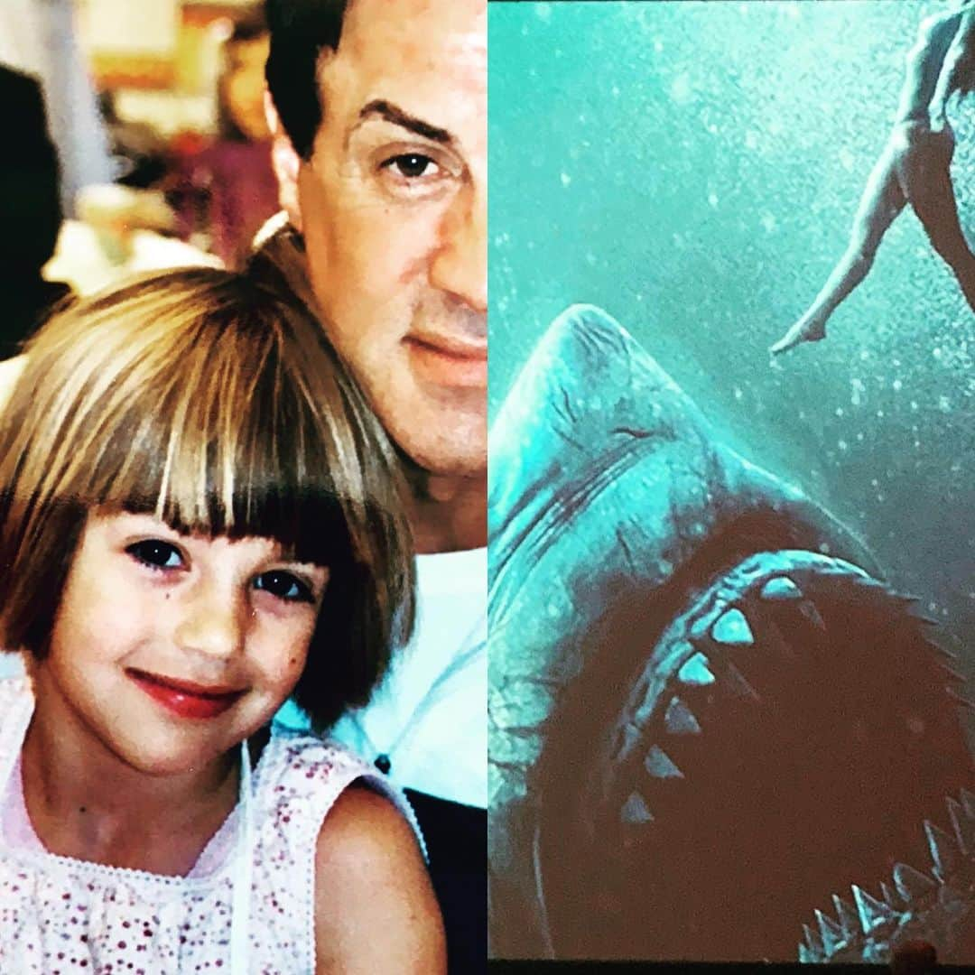 シルヴェスター・スタローンさんのインスタグラム写真 - (シルヴェスター・スタローンInstagram)「Who would’ve thought this cute little girl would grow up to be chased by the MEANEST SHARK IN HISTORY!  47 METERS  DOWN. UNCAGED OPENS  IN THEATERS TODAY !!! .. Yo, Check it out if you have the nerve.. @sistinestallone @47metersdown」8月17日 4時47分 - officialslystallone