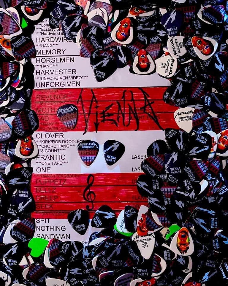 メタリカさんのインスタグラム写真 - (メタリカInstagram)「Vienna setlist! #MetInVienna #WorldWired #Metallica」8月17日 6時28分 - metallica
