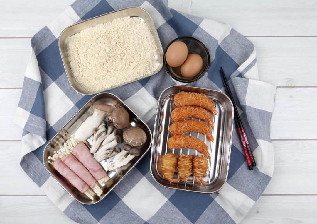 UchiCookさんのインスタグラム写真 - (UchiCookInstagram)「These stainless steel Breading Trays are a must have for the home 🏠  Credit @hk.jjang — #uchicook #breadingtrays #tempura #shrimp #mushroom #stainlesssteel #homechef #homecooking #foodie #foodstagram」8月17日 7時28分 - uchicook