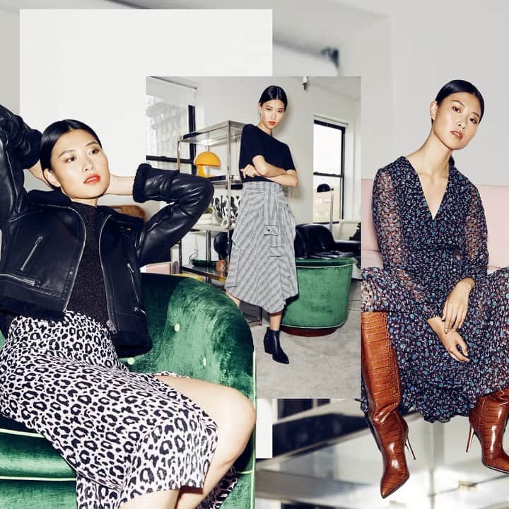 Saks Fifth Avenueのインスタグラム：「@majeparis’s Founder and Artistic Director Judith Milgrom offers “bold prints that are easy to mix and match for personal expression.” Look to her latest collection for Parisian-chic vibes. #SaksStyle」