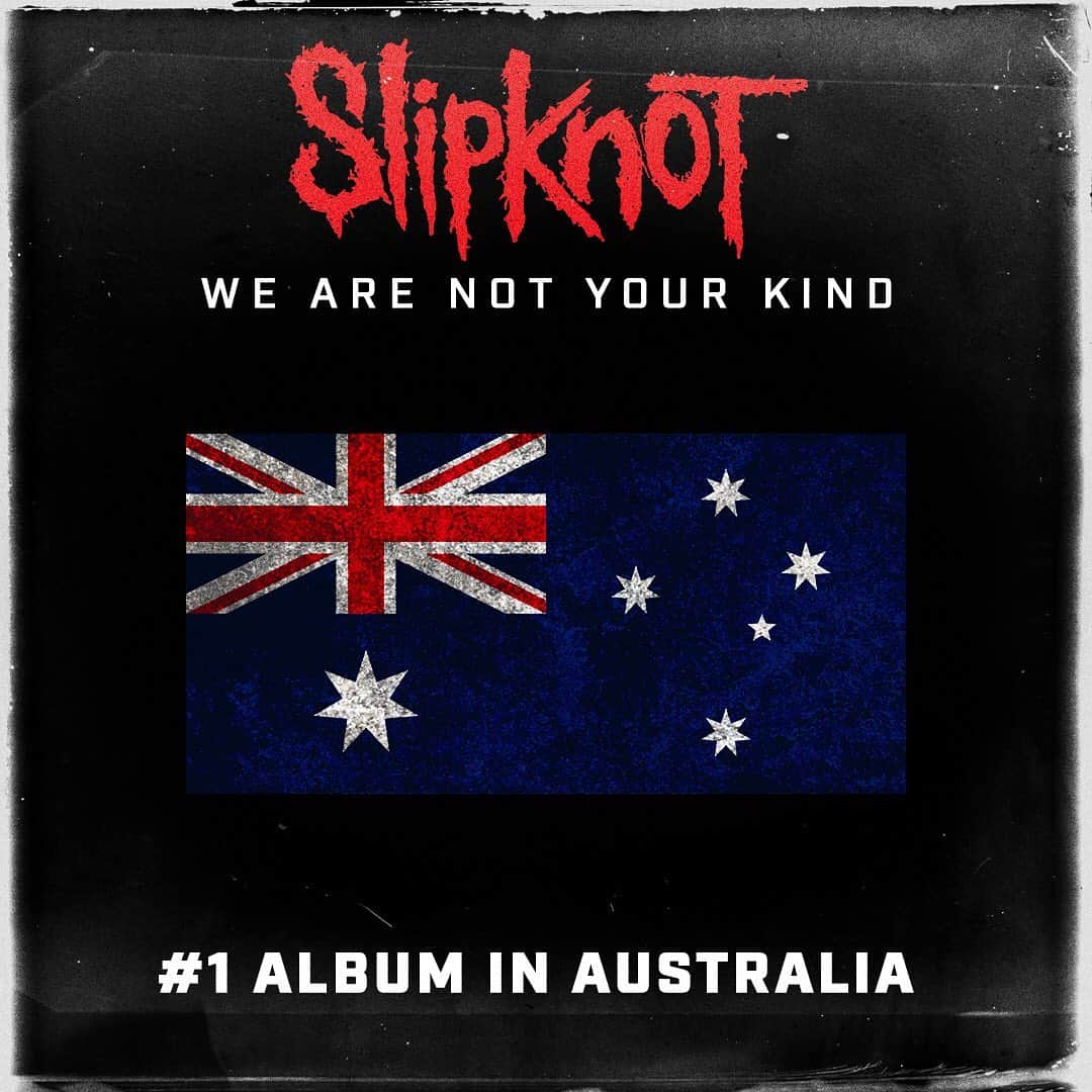 Slipknotさんのインスタグラム写真 - (SlipknotInstagram)「#WeAreNotYourKind is now the No. 1 Album in Australia. 🇦🇺」8月17日 20時26分 - slipknot