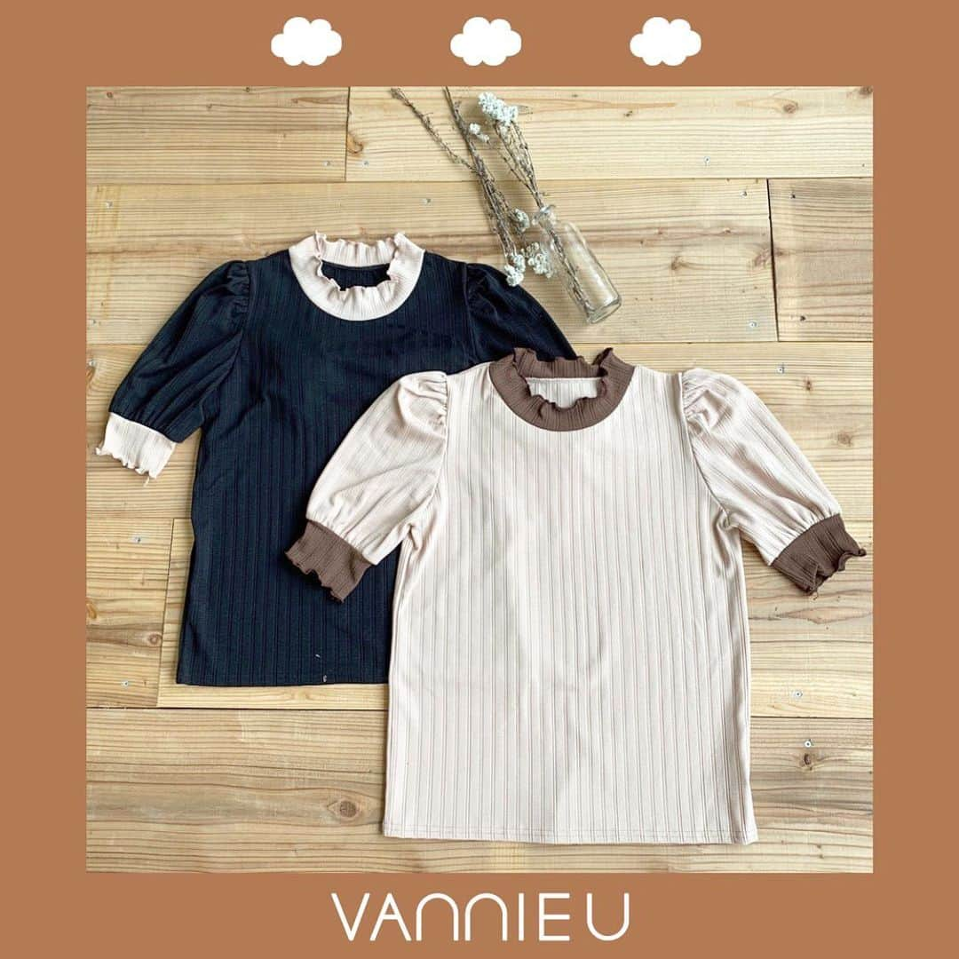 Vannie Officialさんのインスタグラム写真 - (Vannie OfficialInstagram)「🍂2019.A/W🍂 ⠀ ⠀ New arrival ♡ ⠀ ⠀ ⠀ ●プチハイネックフリルリブT/2,500+tax ⠀ ⠀ ⠀ #vannie_u #ヴァニーユー #ZOZOでしか買えない #秋服コーデ」8月17日 20時28分 - vannie__u