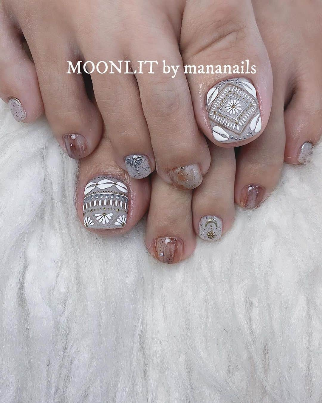 mananailsさんのインスタグラム写真 - (mananailsInstagram)「🐚❁🐚❁ ㅤ ☾120min design」8月17日 21時11分 - mananails