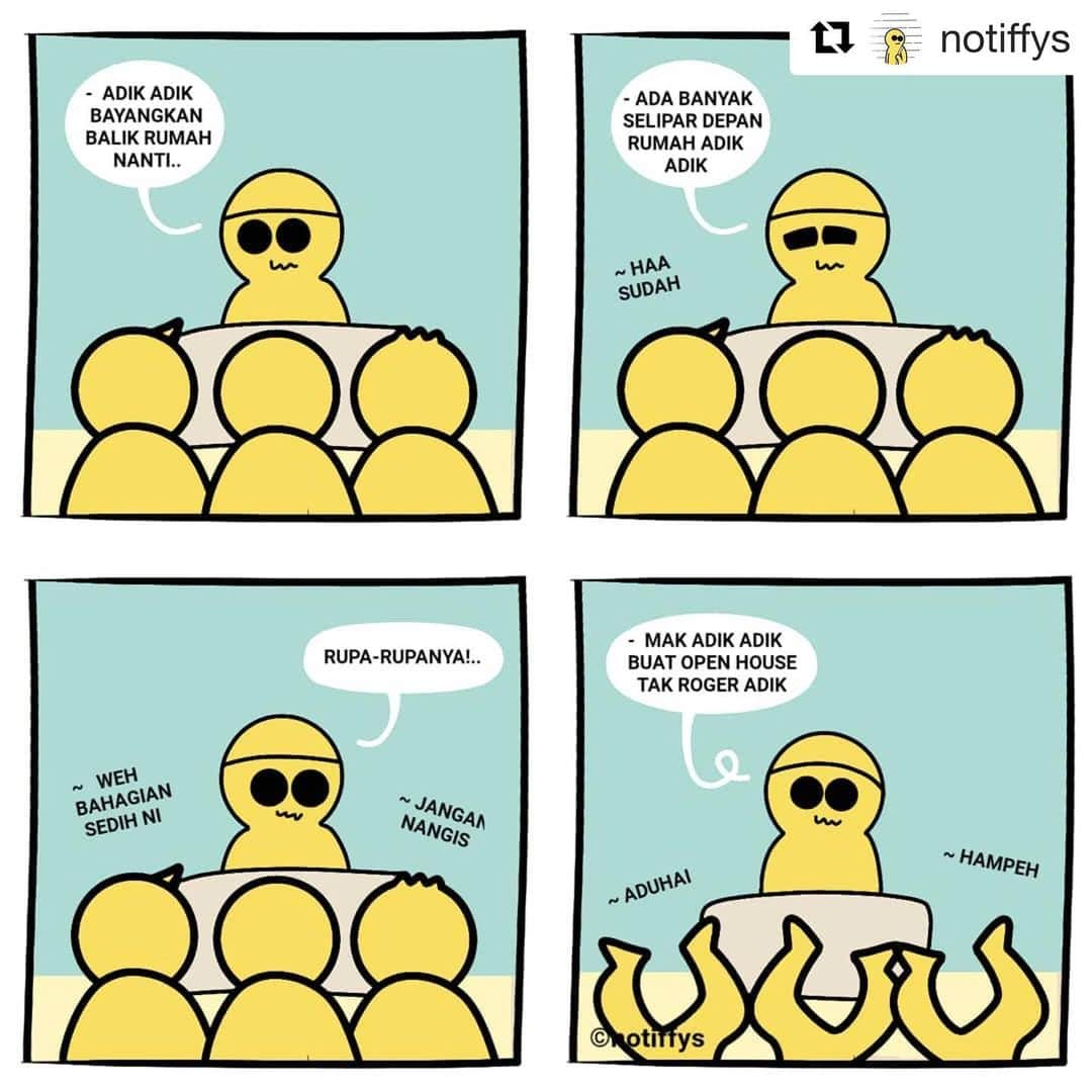 Koleksi Komik Malaysiaさんのインスタグラム写真 - (Koleksi Komik MalaysiaInstagram)「#Repost @notiffys with @get_repost ・・・ Adik-adik bayangkan · p/s: yang tak nampak huruf tu, korang boleh zoom dekat sikit dgn mata korang ok? terima kasih.. · #komikharian #komikmalaysia #gengkomik」8月17日 12時39分 - tokkmungg_exclusive