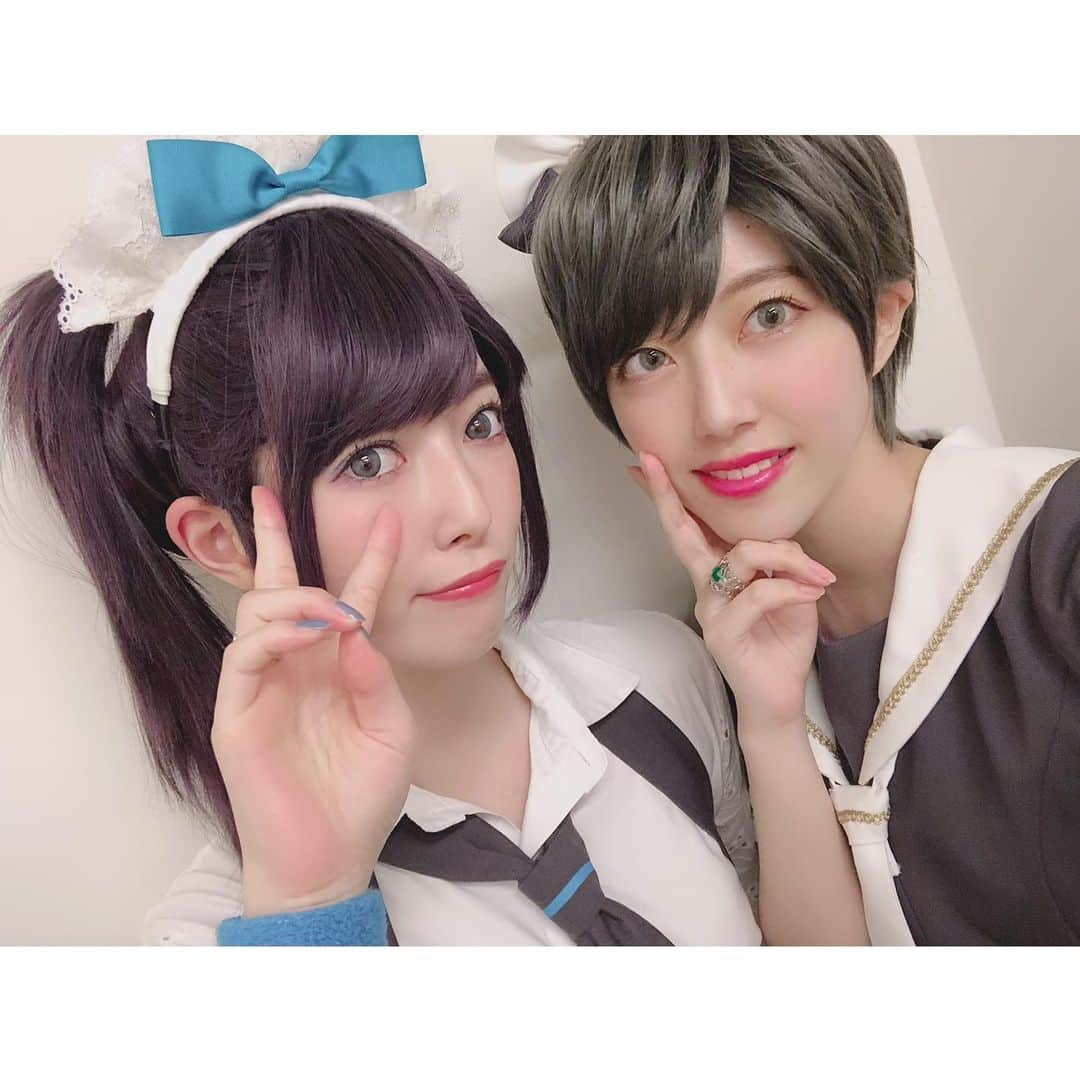 松村芽久未さんのインスタグラム写真 - (松村芽久未Instagram)「﻿ ﻿ ﻿ #SS_P再演 セリ✖︎レイナ﻿ ﻿ ﻿ ﻿ みあちゃんのレイナがほんと好きで﻿ とあるシーンの台詞が何回聞いても好き（笑）﻿ ﻿ 今回は良い意味で色んな事に悩んで﻿ 頑張ってる姿をみてお姉ちゃん嬉しく﻿ 感じたよ🥺🥺❤️﻿ ﻿ ﻿ プライベートでもいっぱい変わらず遊ぼね！﻿ ﻿ ﻿ #日下部美愛」8月17日 15時46分 - m.egu0626