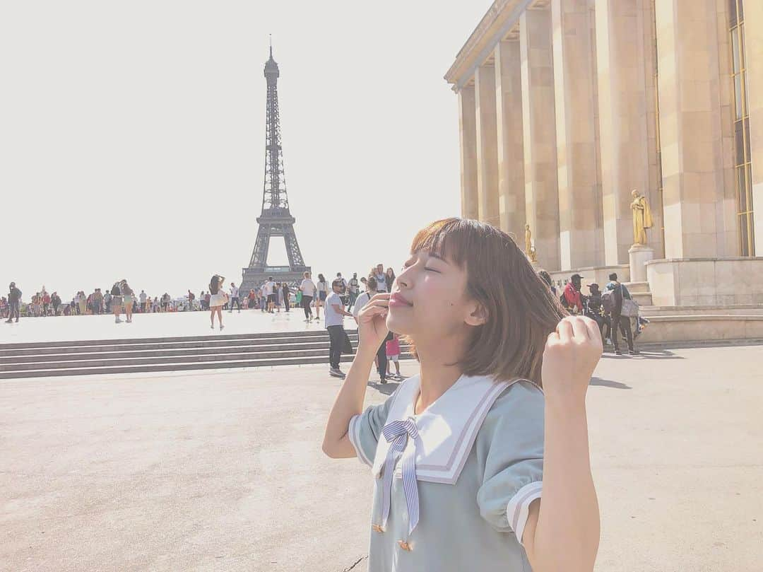 桜愛美さんのインスタグラム写真 - (桜愛美Instagram)「I love Paris🇫🇷 #モデル #paris #桜愛美 #エッフェル塔 #france」8月17日 16時01分 - manami_guitars